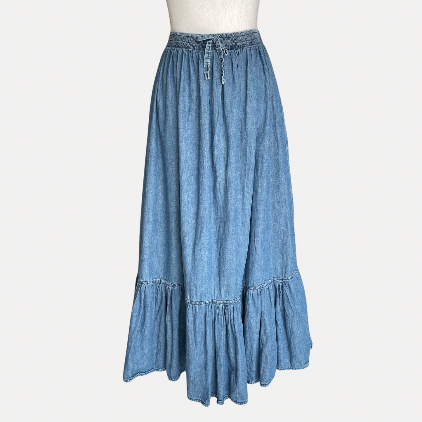 Maxi Falda Mezclilla