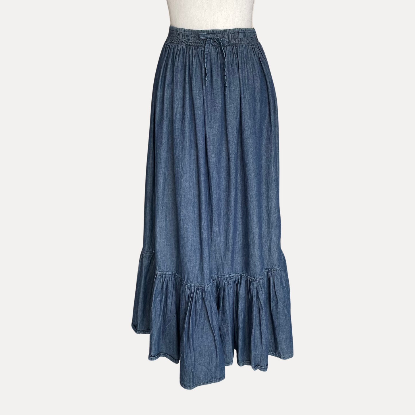 Maxi Falda Mezclilla