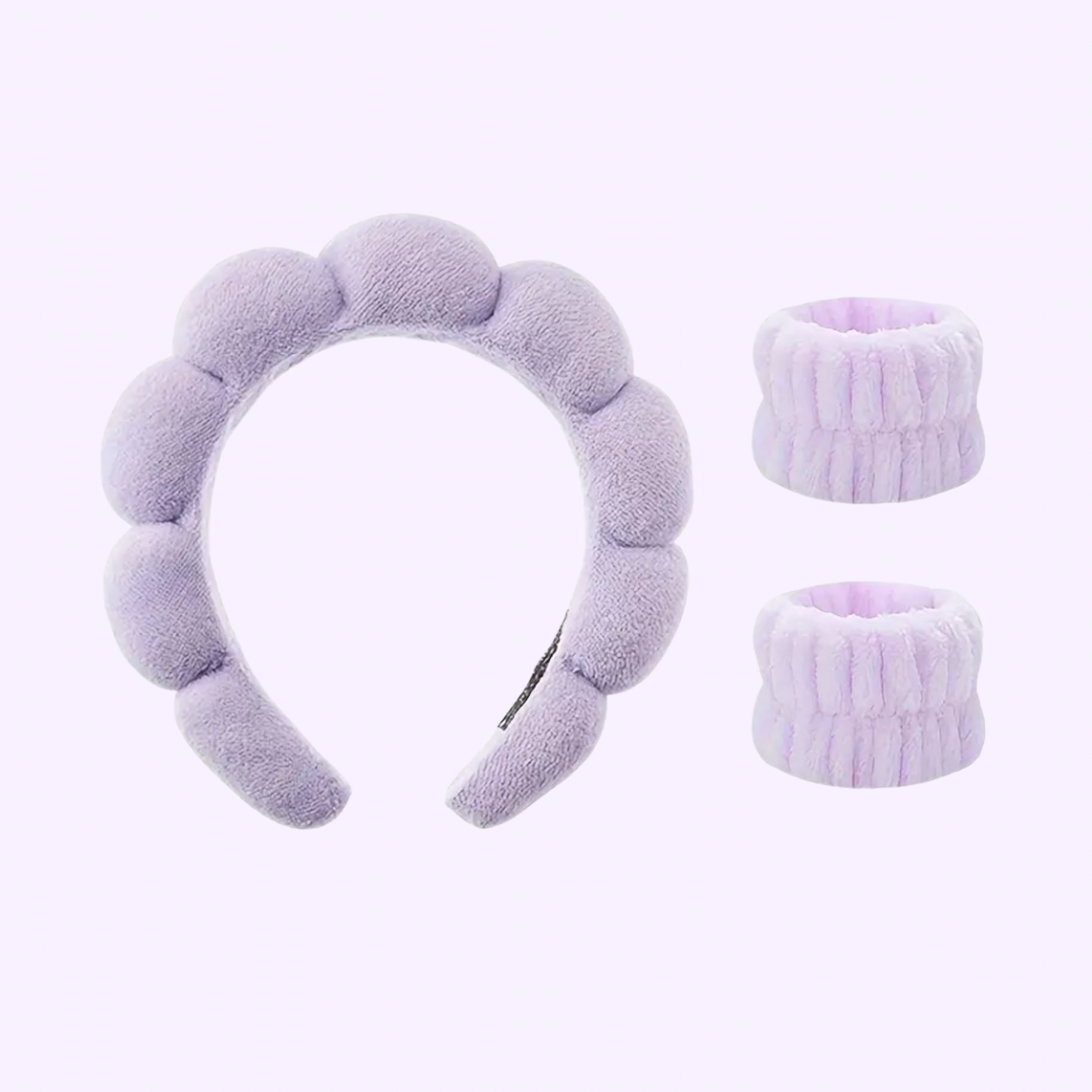 Diadema & Muñequeras Para Skincare