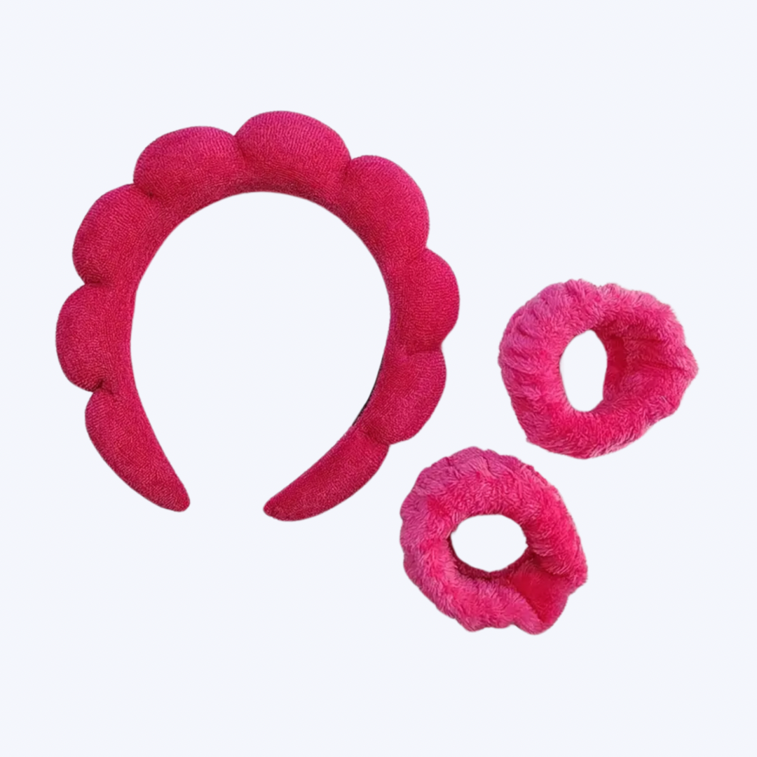 Diadema & Muñequeras Para Skincare