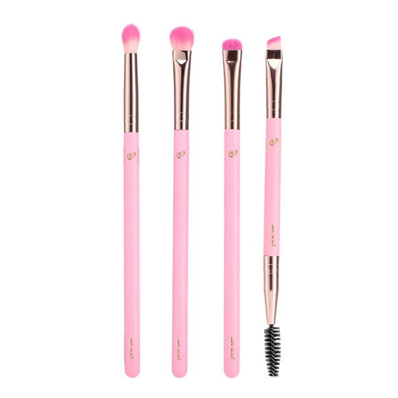 Set Brochas + Cosmetiquera Puffer - Pink Up