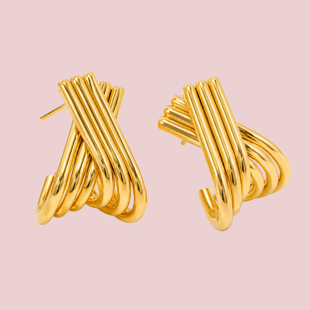 Aretes Doble Cruzado