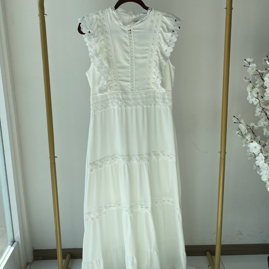 Vestido largo bordado