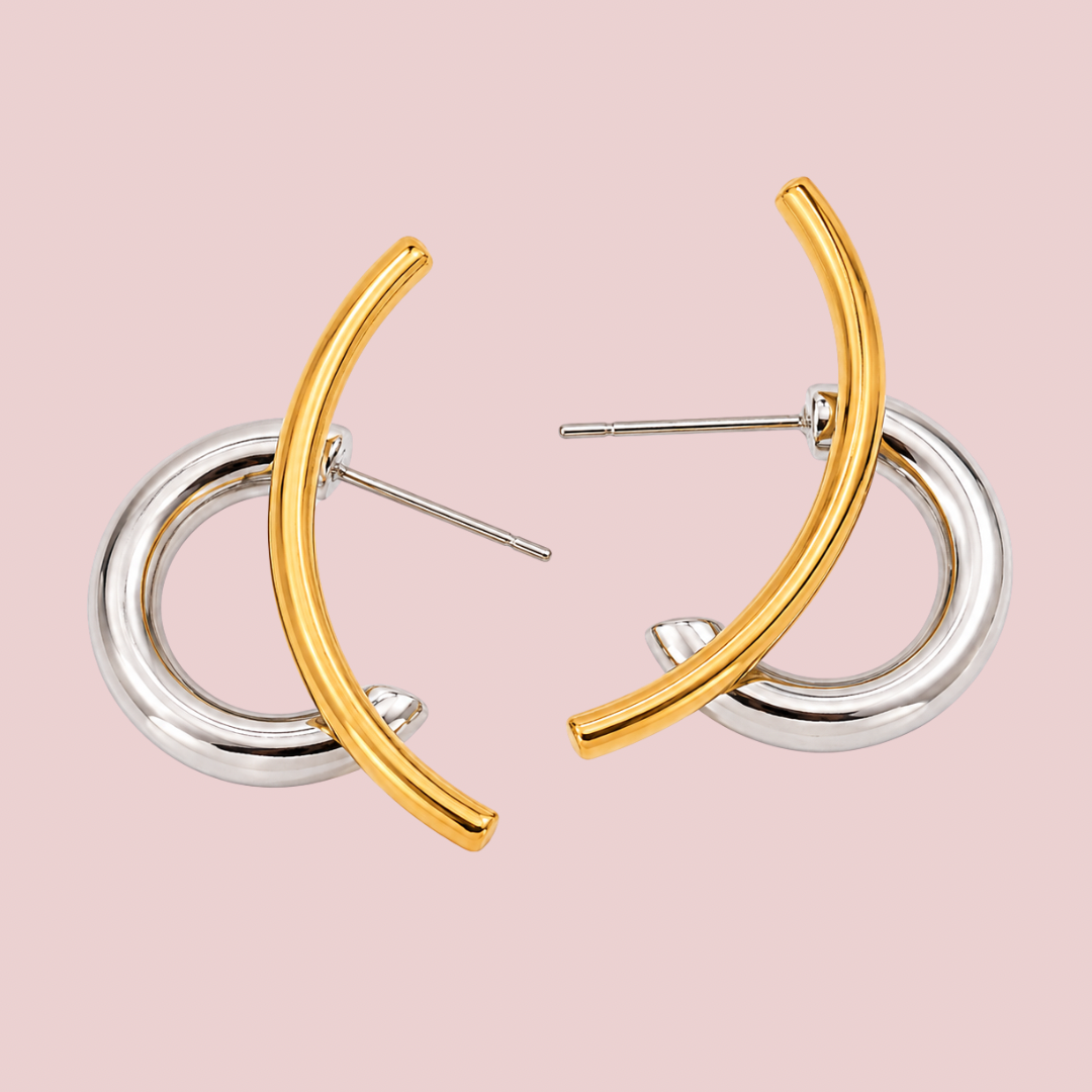 Aretes Viking Bicolor