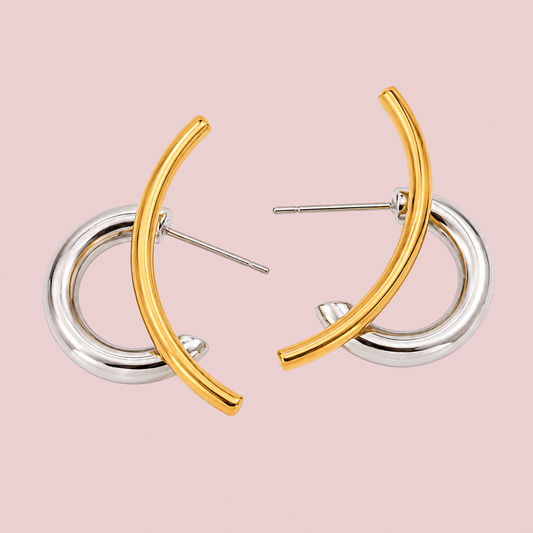 Aretes Viking Bicolor