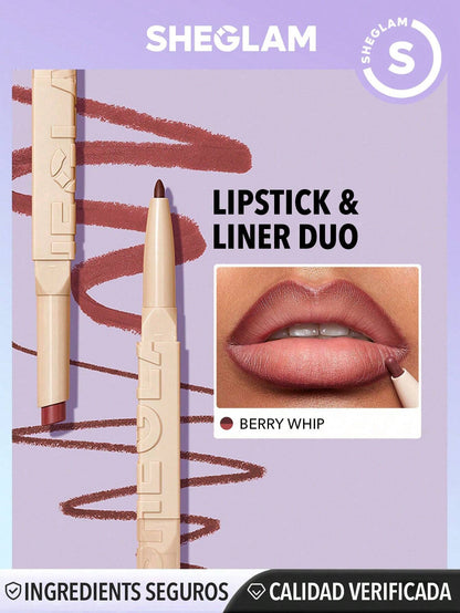 Delineador & Labial Duo - Sheglam