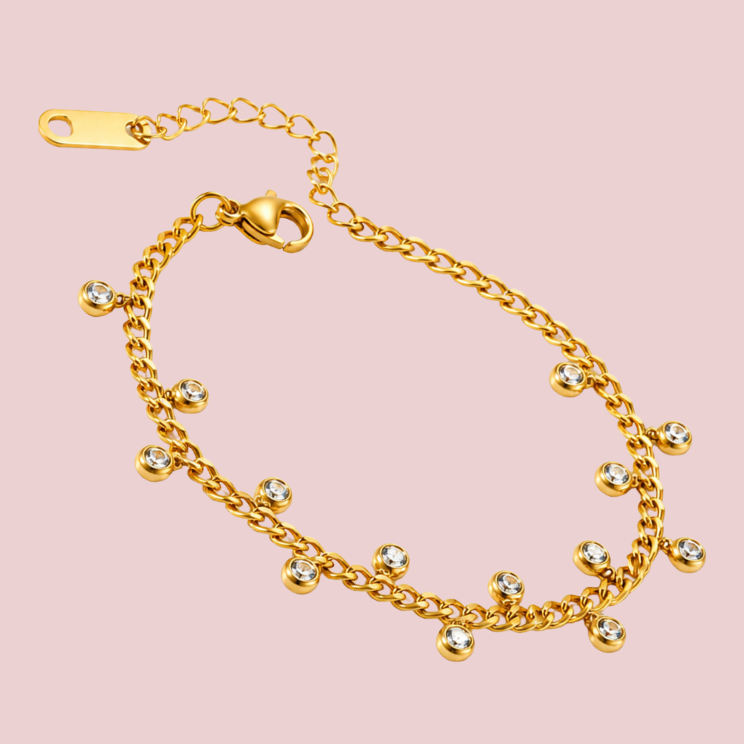 Pulsera Mini Círculos Zirconia