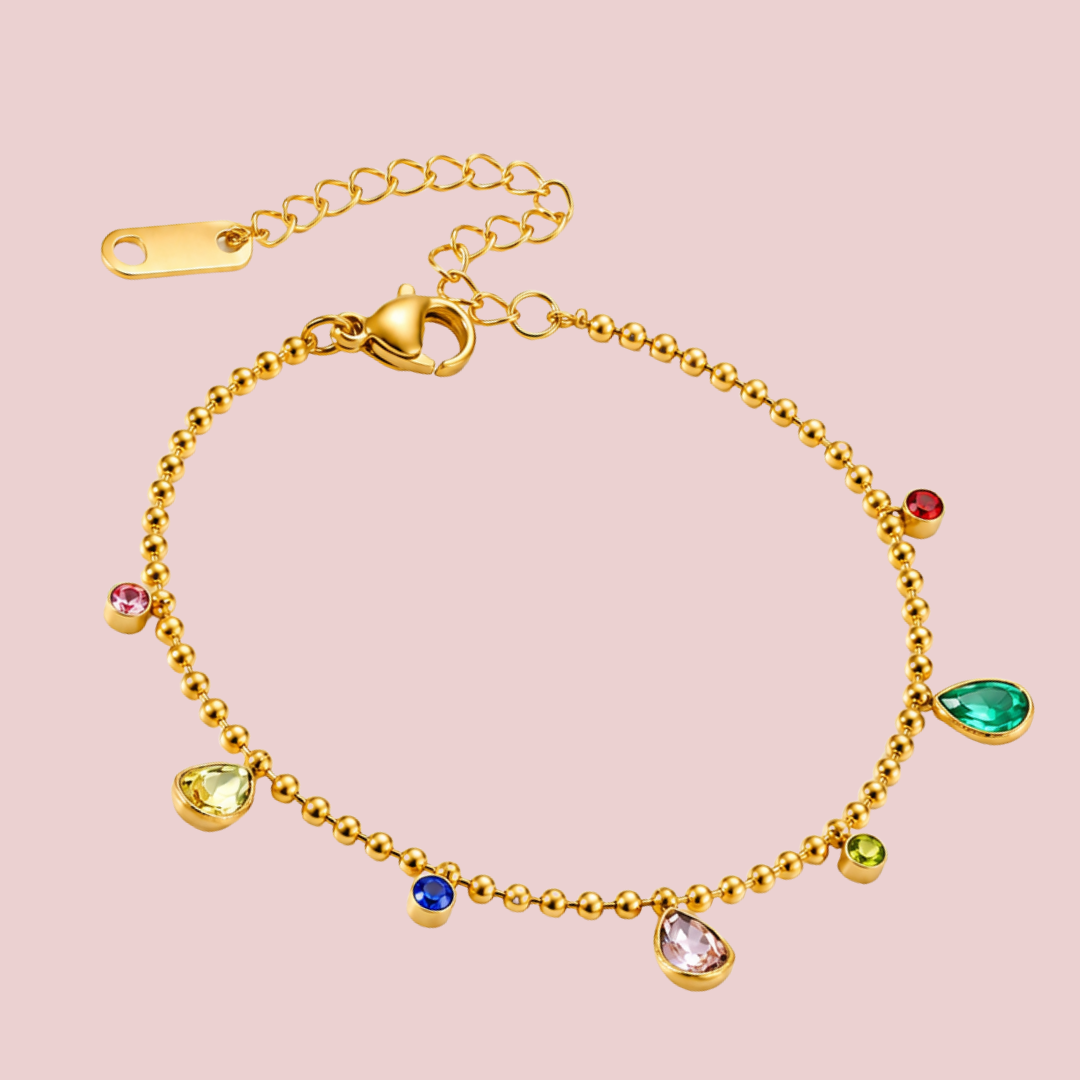 Pulsera Mini Zirconia Colores