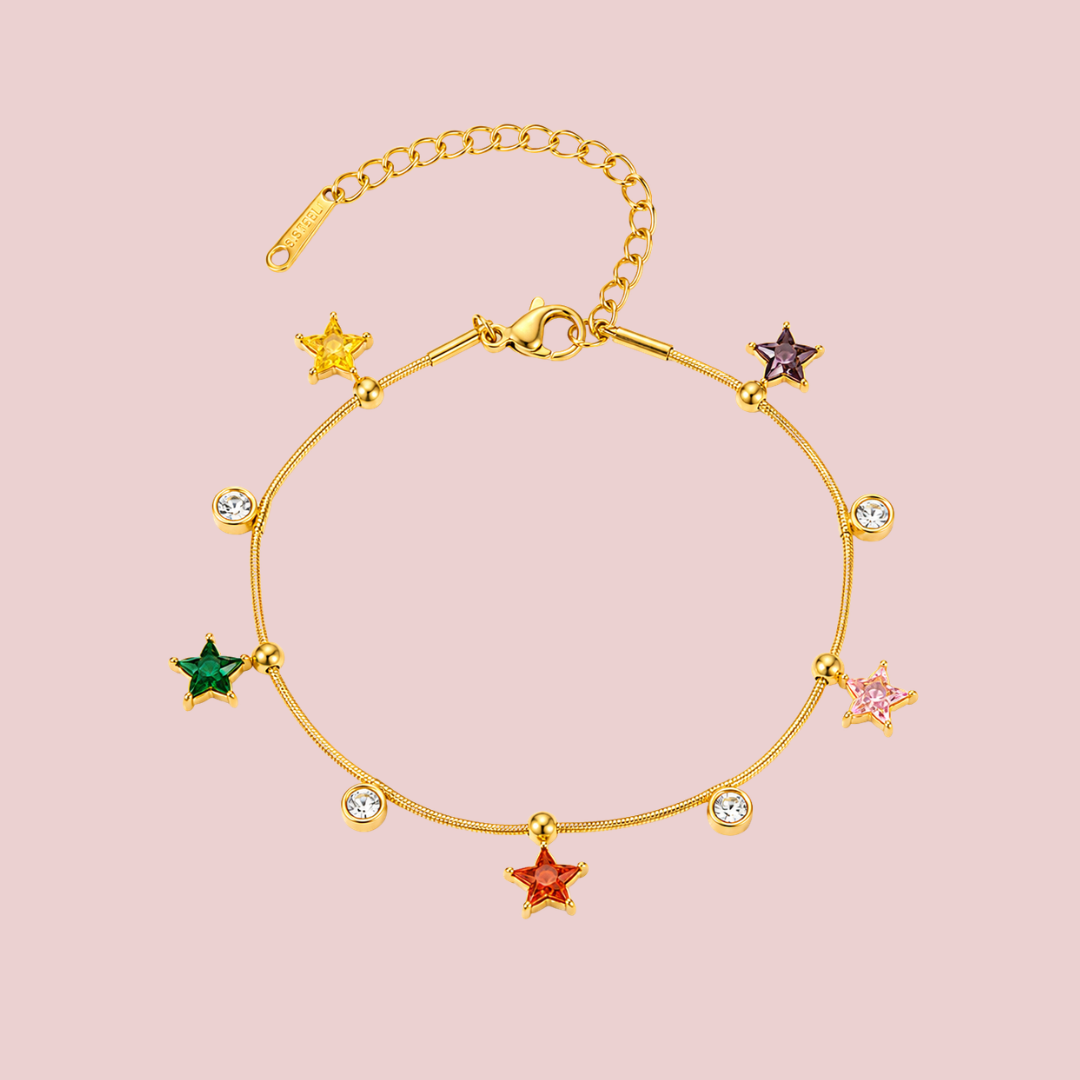 Pulsera Five Stars Colores Zirconia