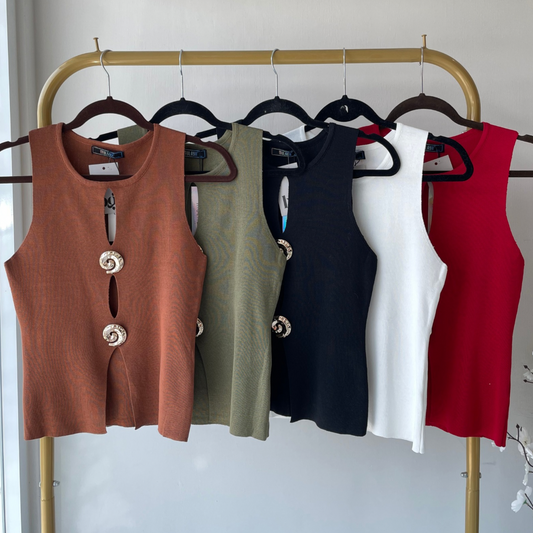 Blusa de punto con apliques