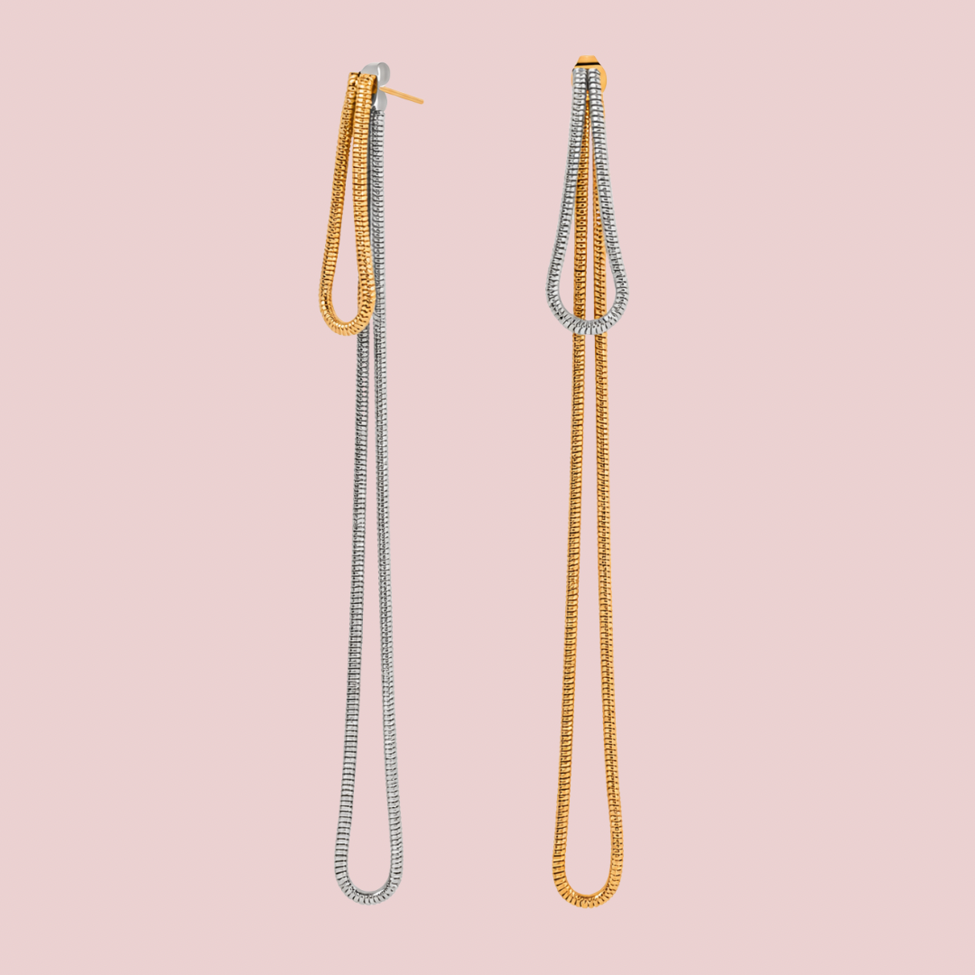 Aretes Vogue Bicolor