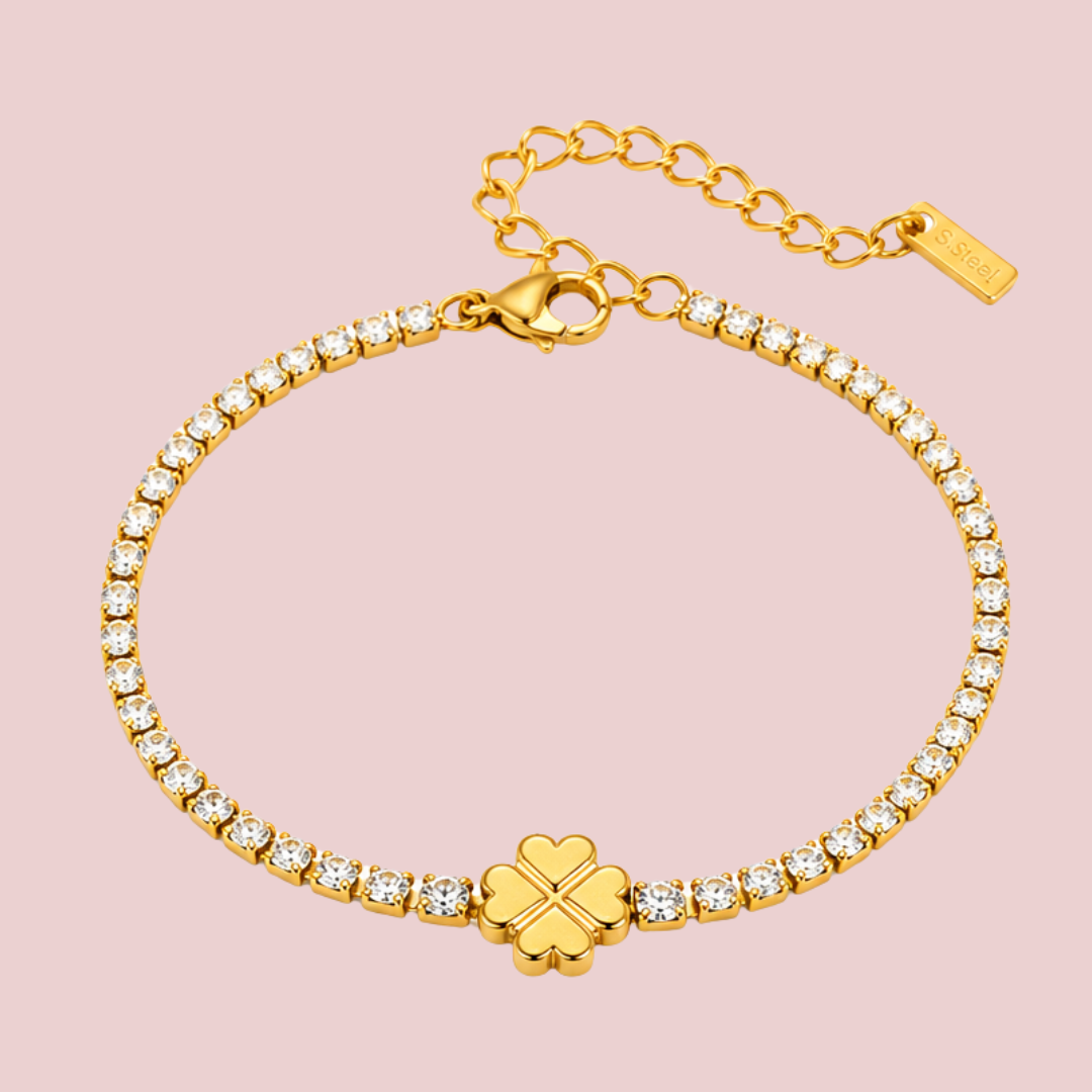 Pulsera Trébol Mini Zirconia