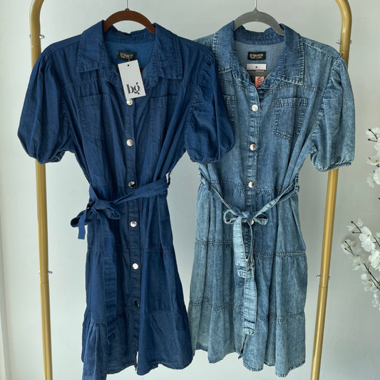 Vestido corto de mezclilla