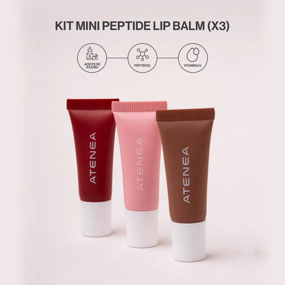 Set Mini Peptide Lip Balm 3PZ - Atenea