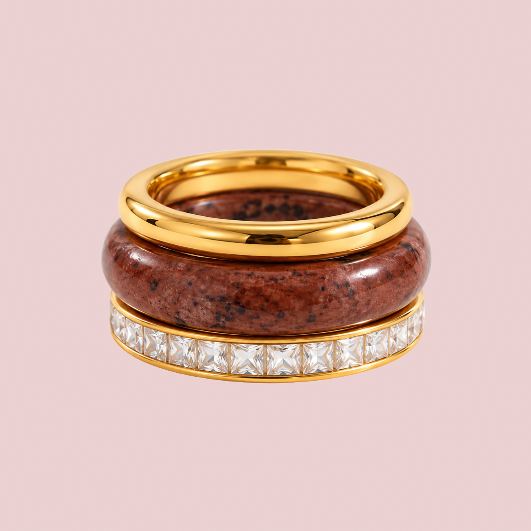 Set Anillos Lil Brown
