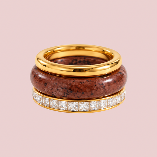 Set Anillos Lil Brown