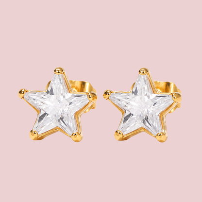Aretes Estrellita Zirconia