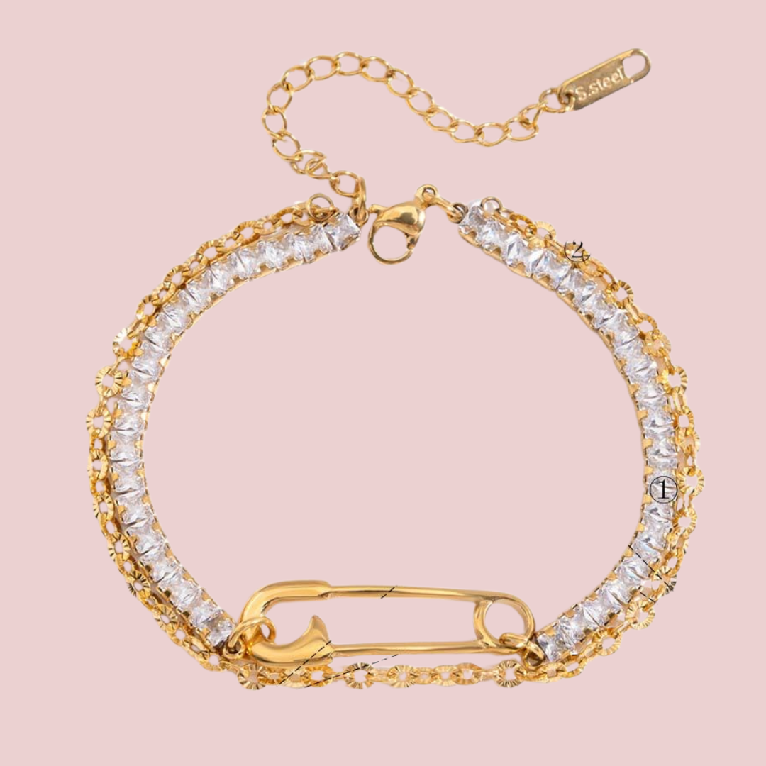 Pulsera Seguro Con Zirconia