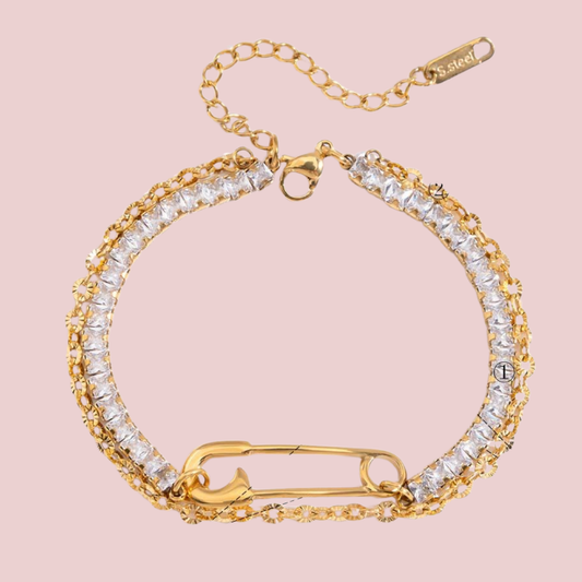 Pulsera Seguro Con Zirconia