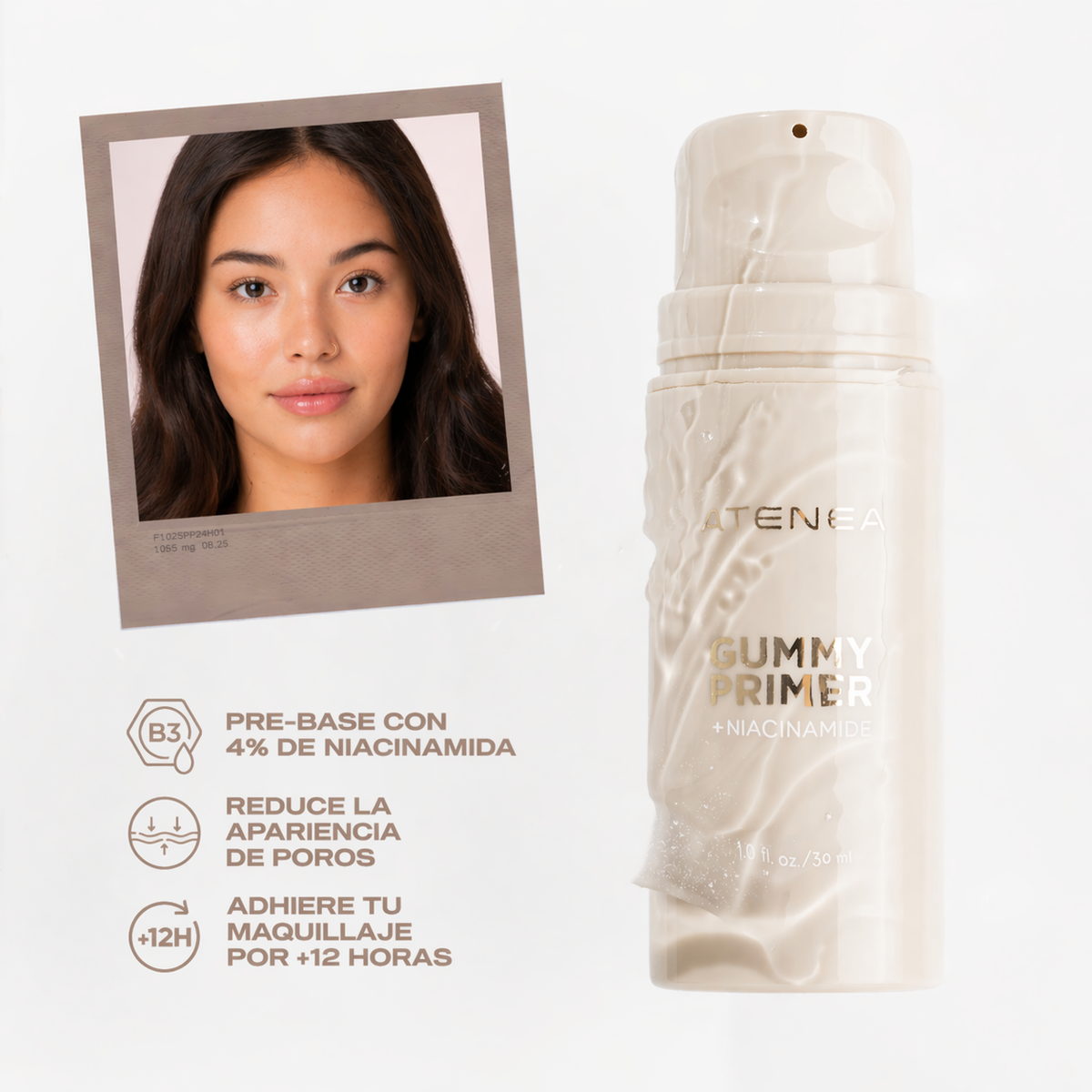 Gummy Primer Para Rostro + Niacinamida - Atenea