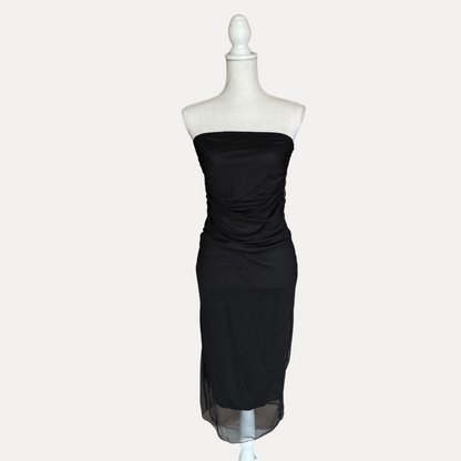 Vestido Strapless Mesh