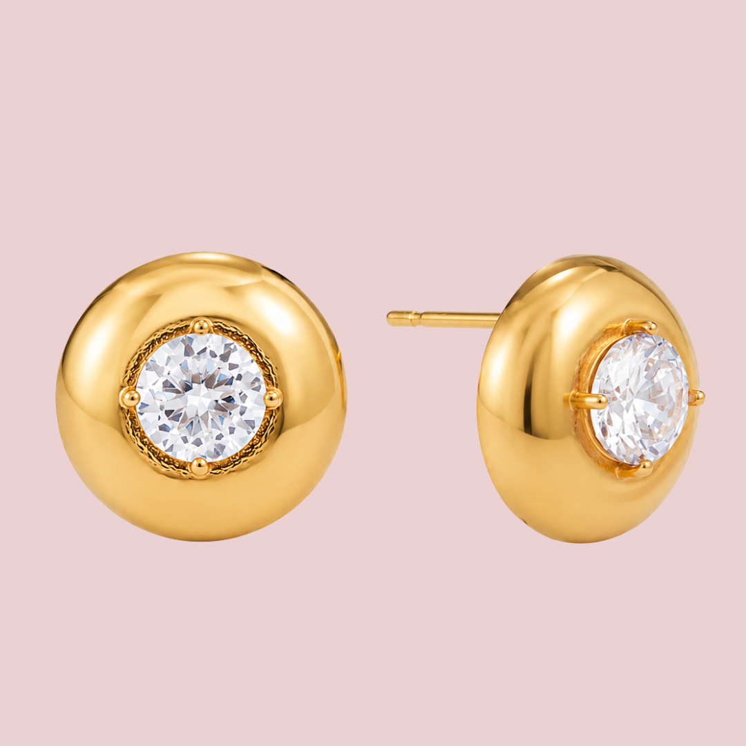 Aretes Donut Maxi Zirconia