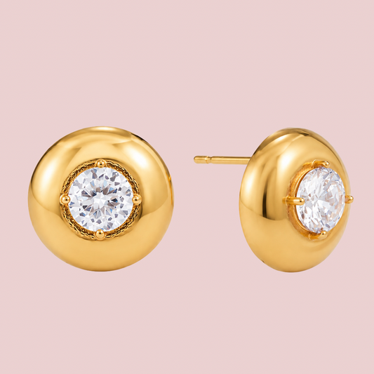 Aretes Donut Maxi Zirconia