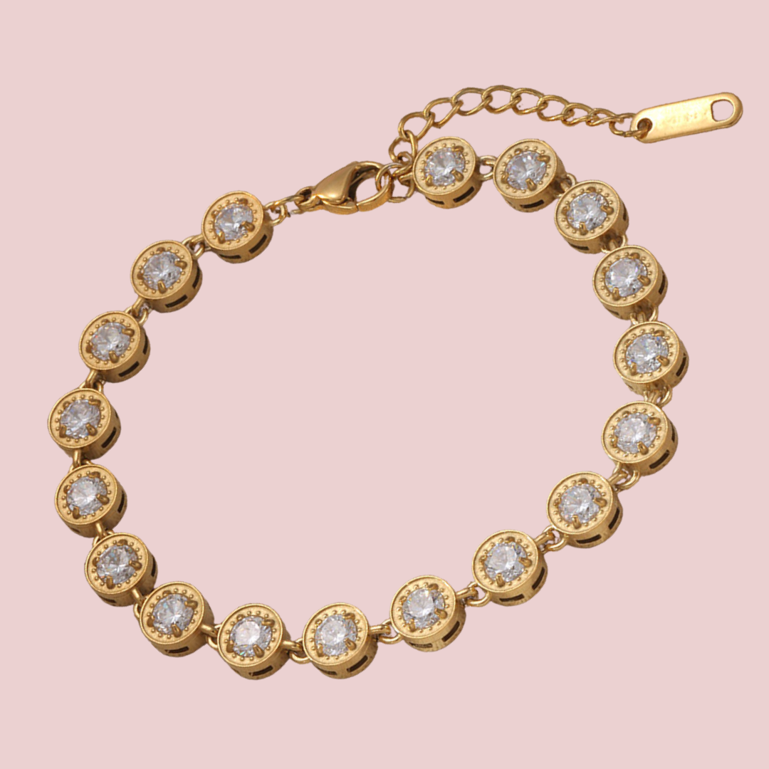 Pulsera Mini Círculos Zirconia