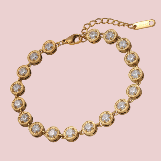 Pulsera Mini Círculos Zirconia
