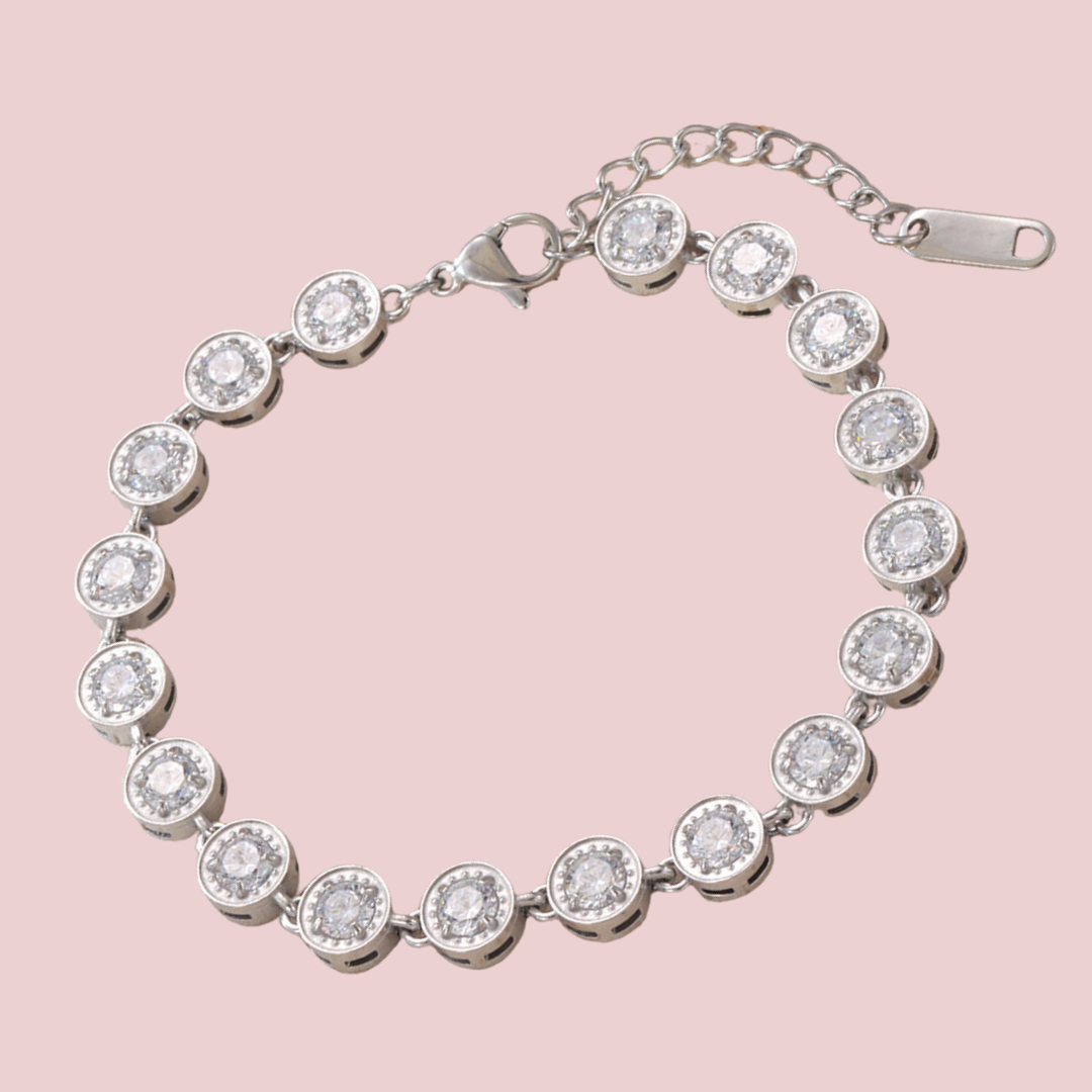 Pulsera Mini Círculos Zirconia