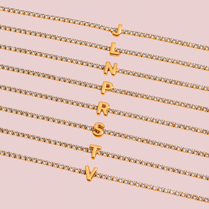 Pulsera Inicial Zirconia Mini