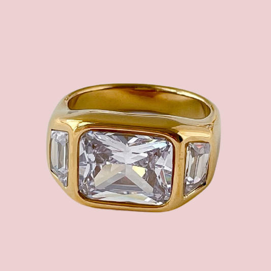 Anillo Maxi Triple Zirconia