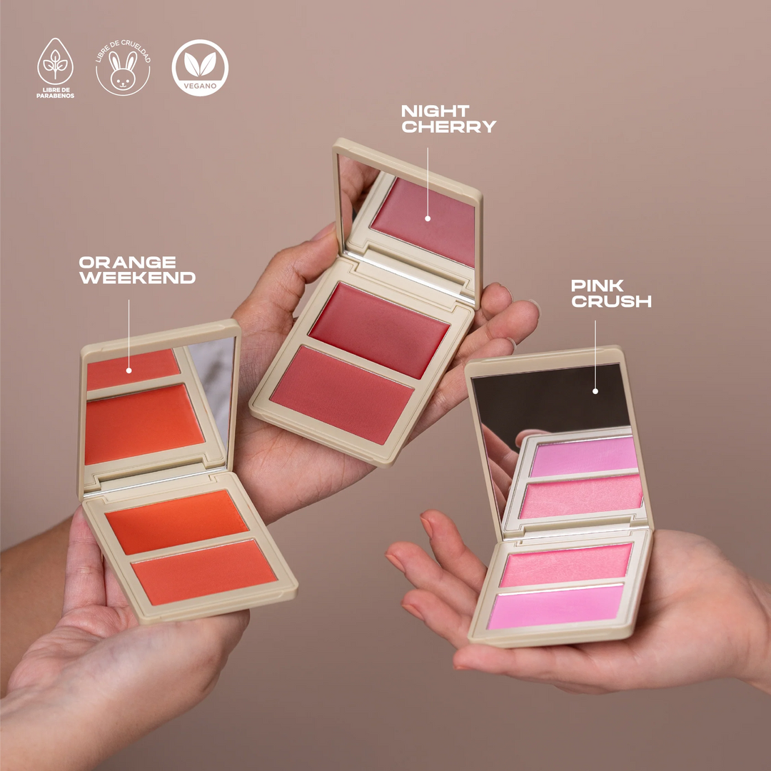 Rubor Dúo Allure Crema Y Polvo Compacto - Atenea