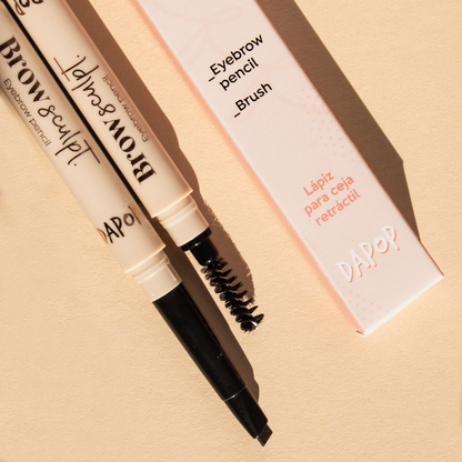 Brow Sculpt Duo Lápiz Retráctil Y Cepillo Para Cejas - Dapop.