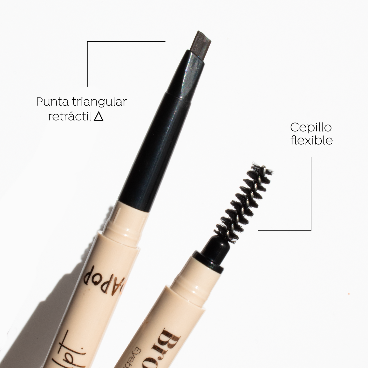 Brow Sculpt Duo Lápiz Retráctil Y Cepillo Para Cejas - Dapop.