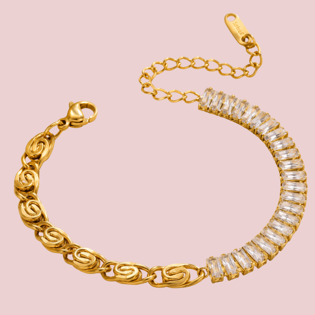 Pulsera Espiral Zirconia