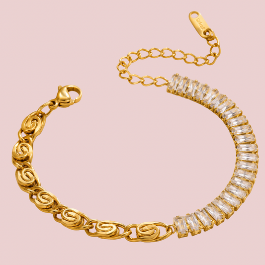 Pulsera Espiral Zirconia