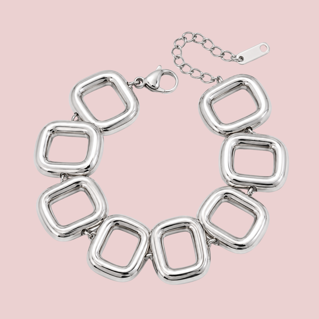 Pulsera Cuadri Chunky Silver