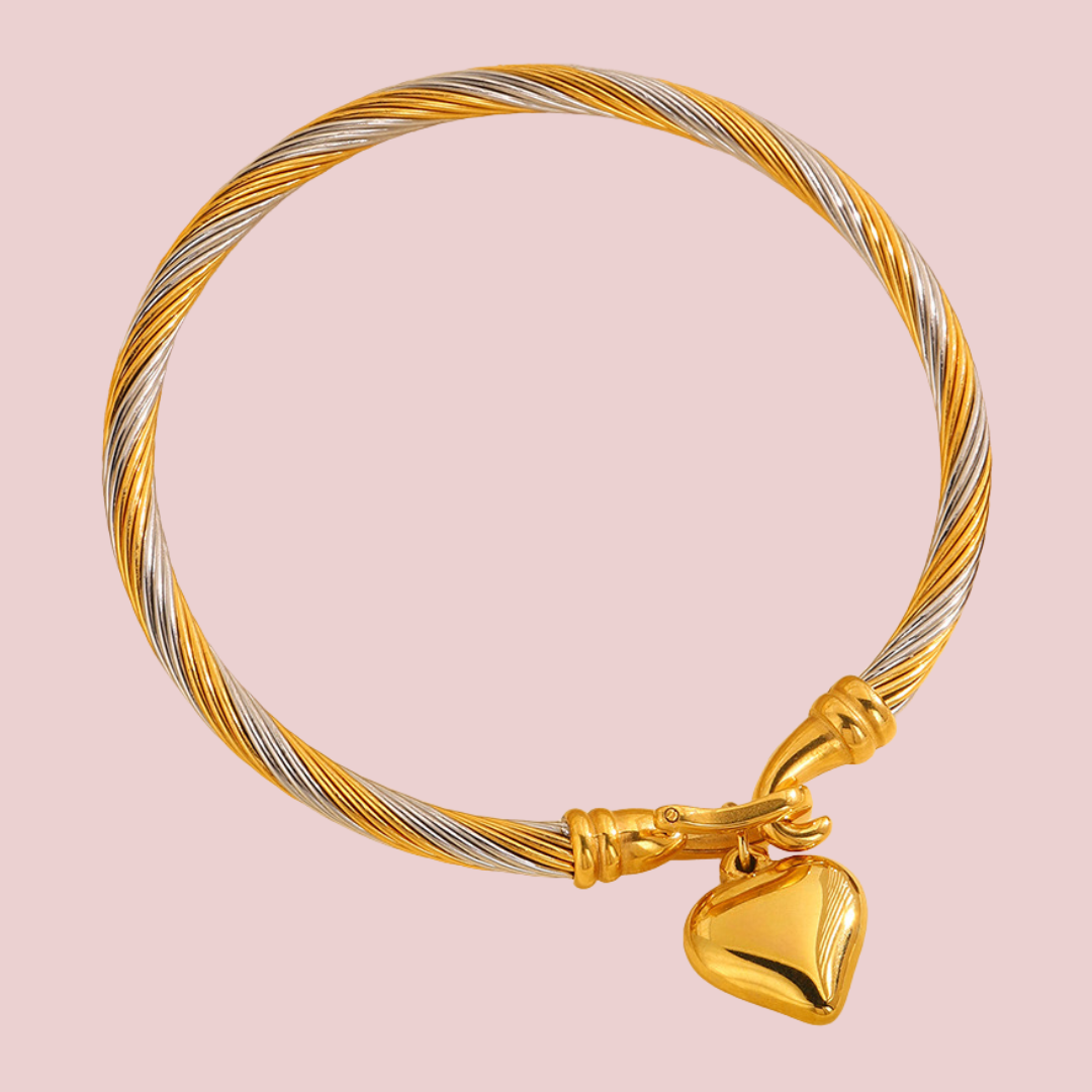 Pulsera Bicolor Corazón