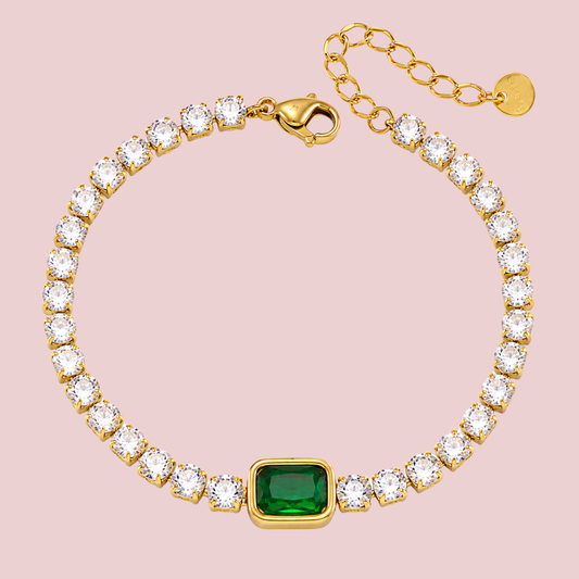 Pulsera Maxi Zirconia Esmeralda