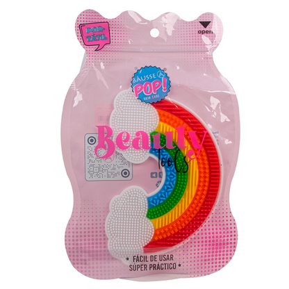 Tapete Limpia Brochas Arcoíris De Silicon - Bausse