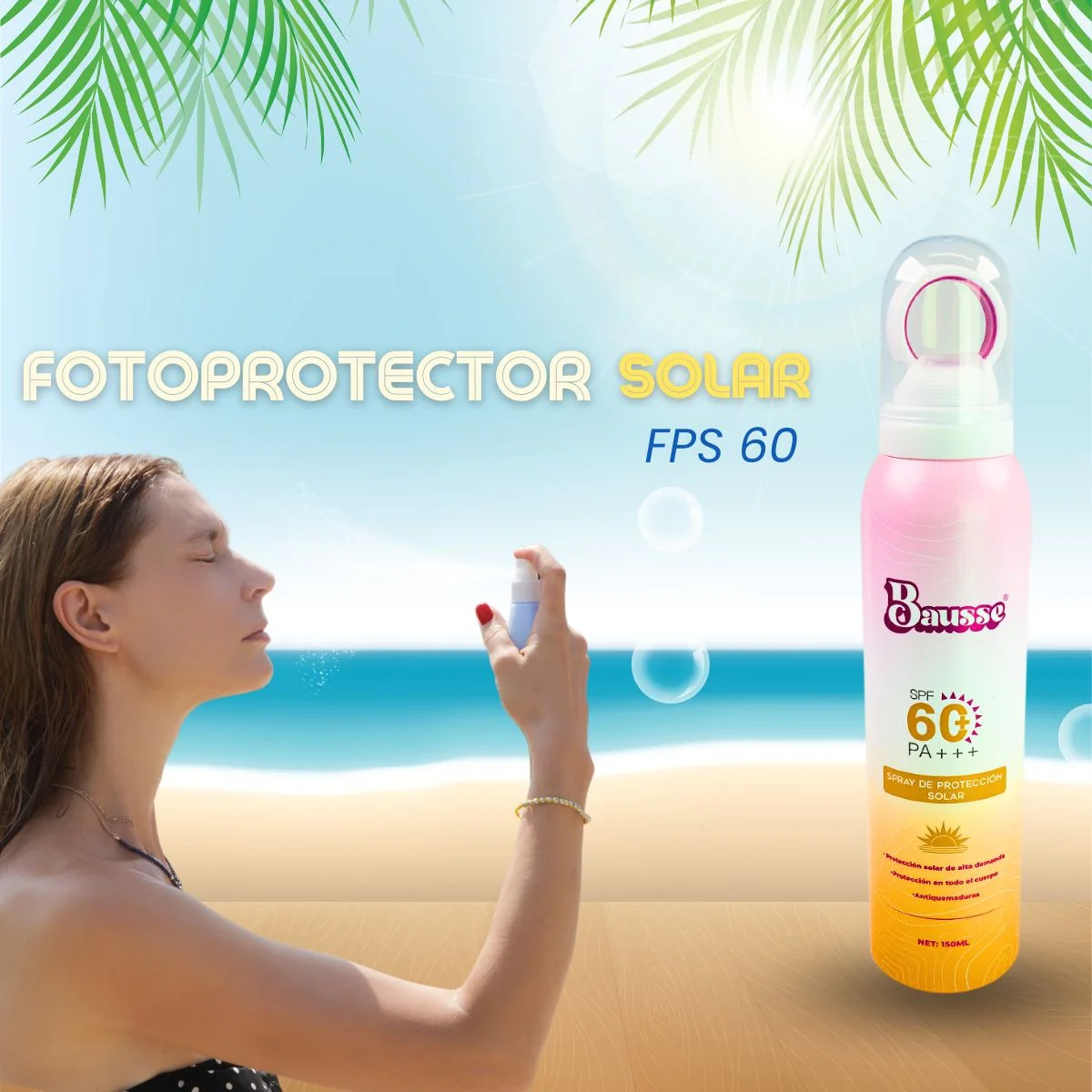 Protector Solar En Spray FPS60 - Bausse