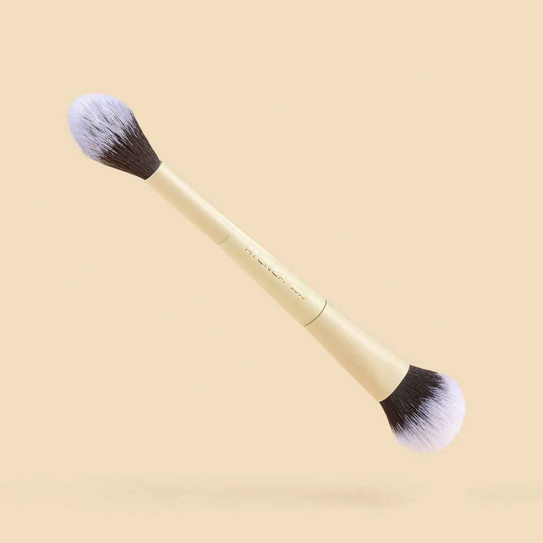 Brocha DÚO Iluminador & Polvo Suelto DB06 - Atenea