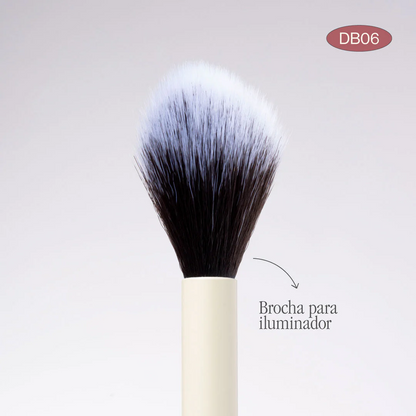 Brocha DÚO Iluminador & Polvo Suelto DB06 - Atenea