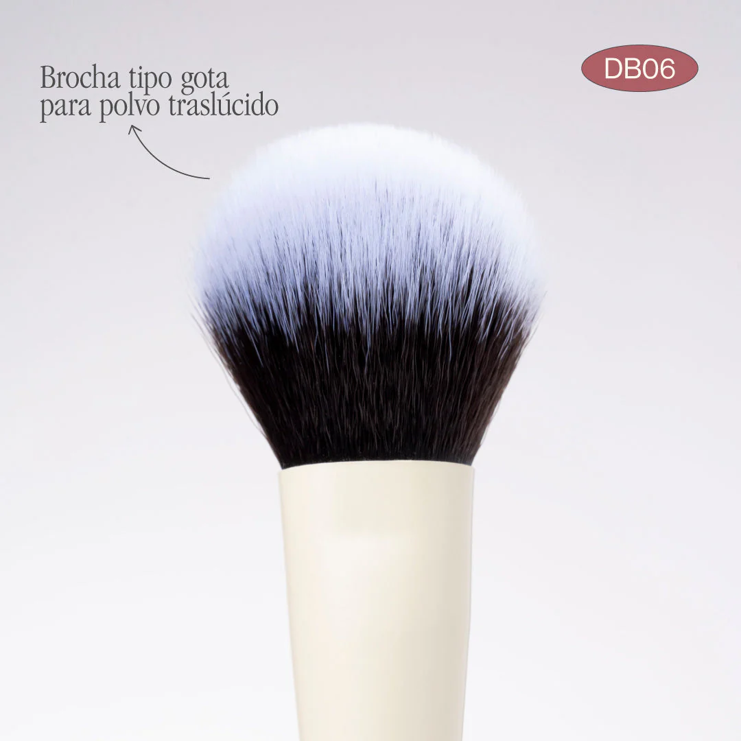 Brocha DÚO Iluminador & Polvo Suelto DB06 - Atenea