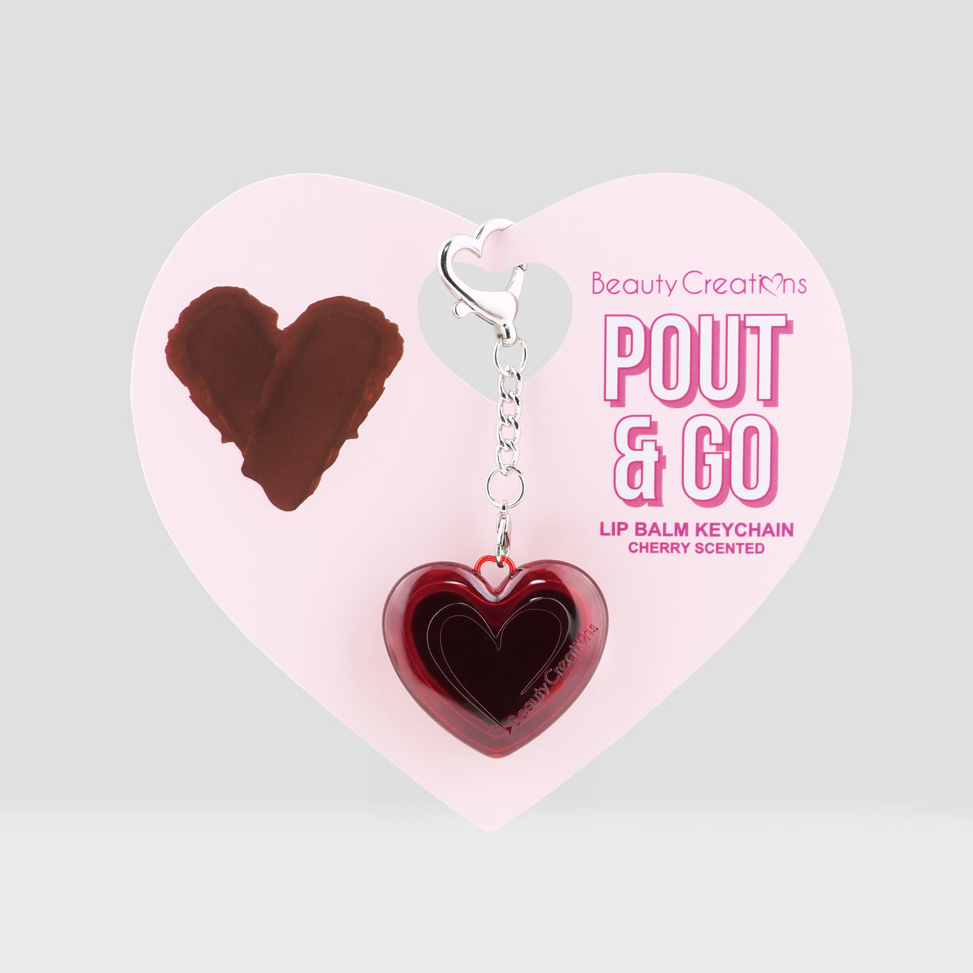 Pout & Go Llavero Con Bálsamo Labial Cereza - Beauty Creations