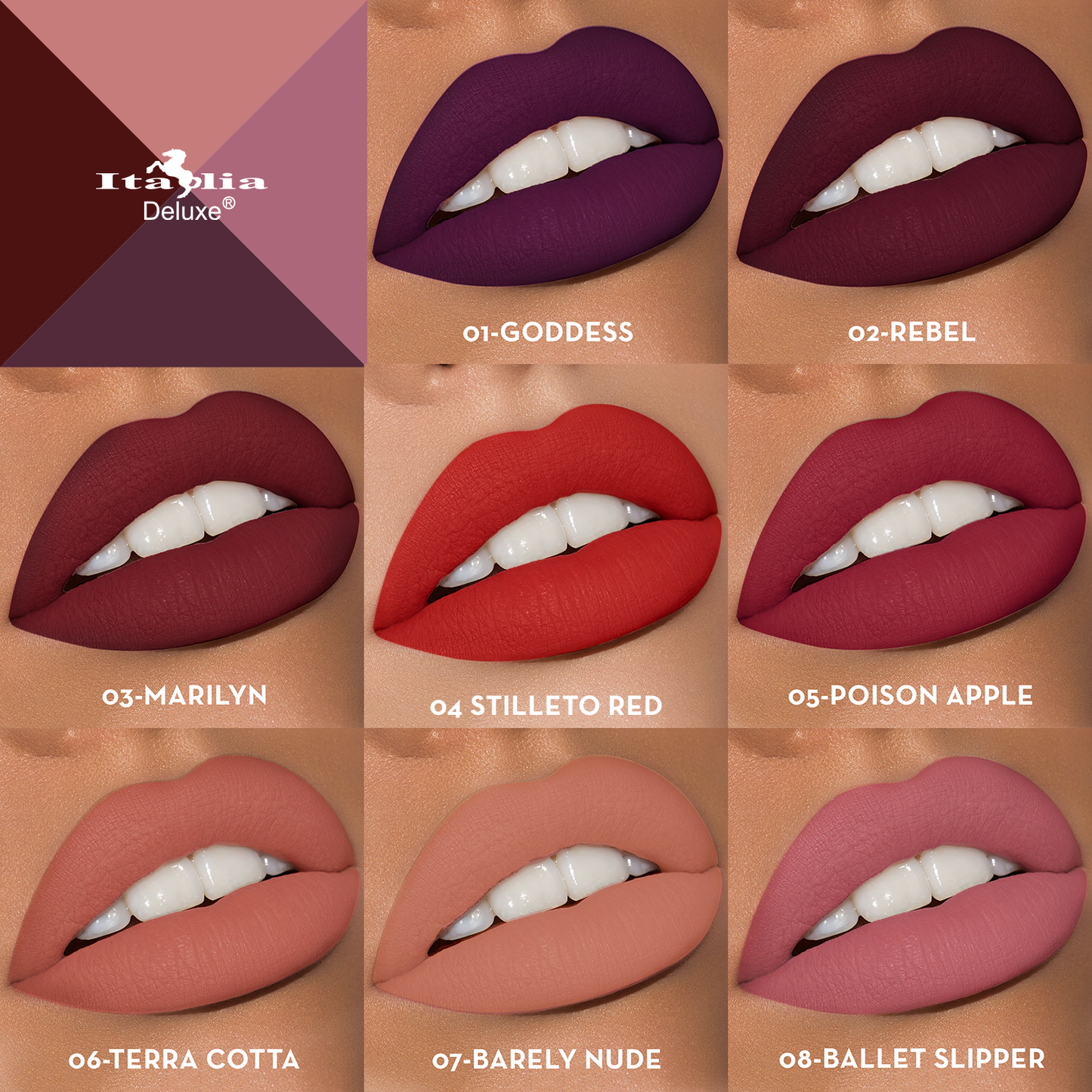 Mousse Matte Labial En Barra - Italia Deluxe