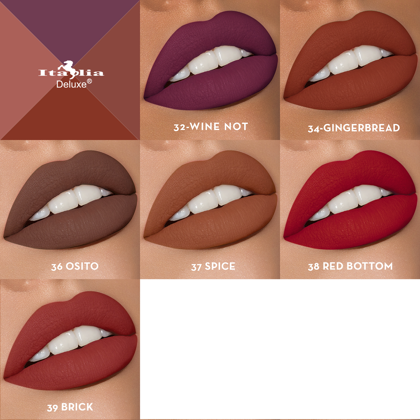 Mousse Matte Labial En Barra - Italia Deluxe