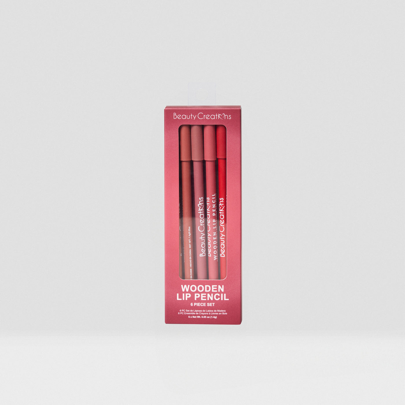 Wooden Lip Pencil Set De Delineadores De Labios 6PZ - Beauty Creations