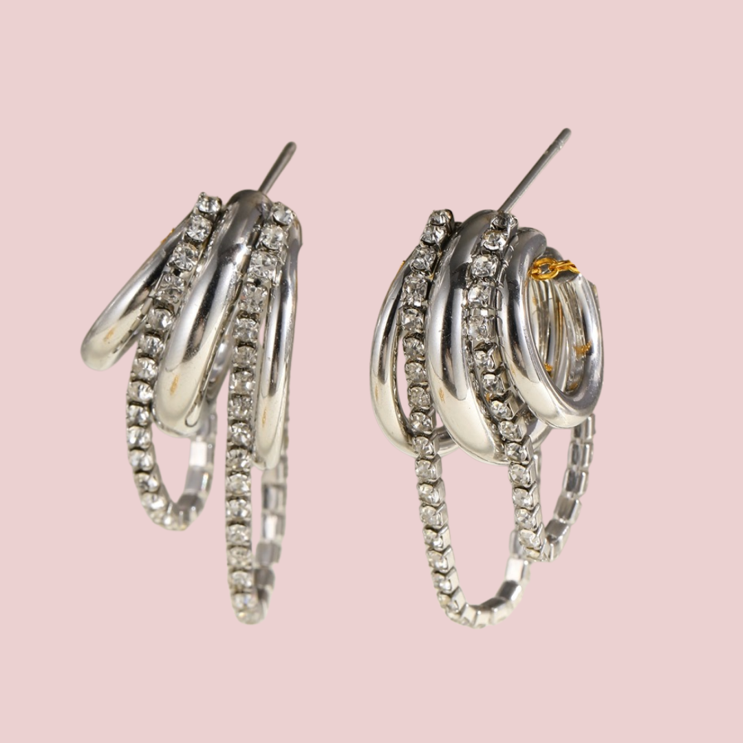 Aretes Cadena Zirconia